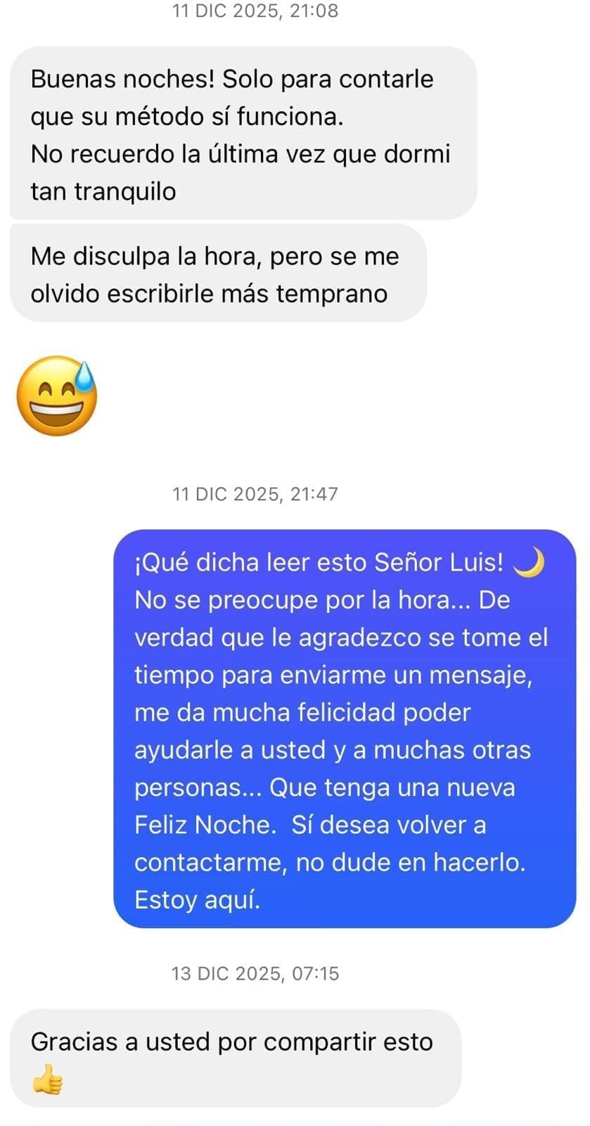 Testimonio sueño profundo 3